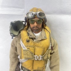 1/6 CUSTOM Dragon DID Bbi 21st Century USGI WWII Navy F4F P51 P40 Pilot Figure!!