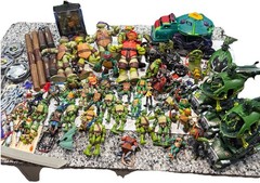 Huge Lot Mixed Teenage Mutant Ninja Turtles TMNT Figures Copters And More!