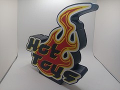 Hot Toys logo lightbox sign display light box sign