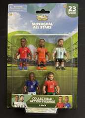 Supergoal FIFA All Stars Soccer Action Figure Set – Messi, Depay, Leao, Silva