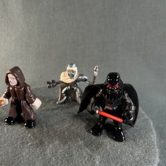 Star Wars Galactic Heroes Darth Vader Sidious Palpatine MagnaGuard Figure Lot