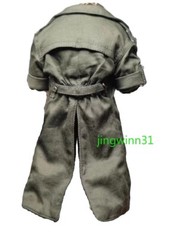 1/12 Maestro Union Werewolf Custom Wired Green Trench Coat+Pants For 12inch Toy