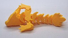 Crystal 3D Printed l Dragon Small Tellow