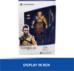 PlayStation God of War Ragnarok, 6” Atreus Action Figure with 4 Accessories