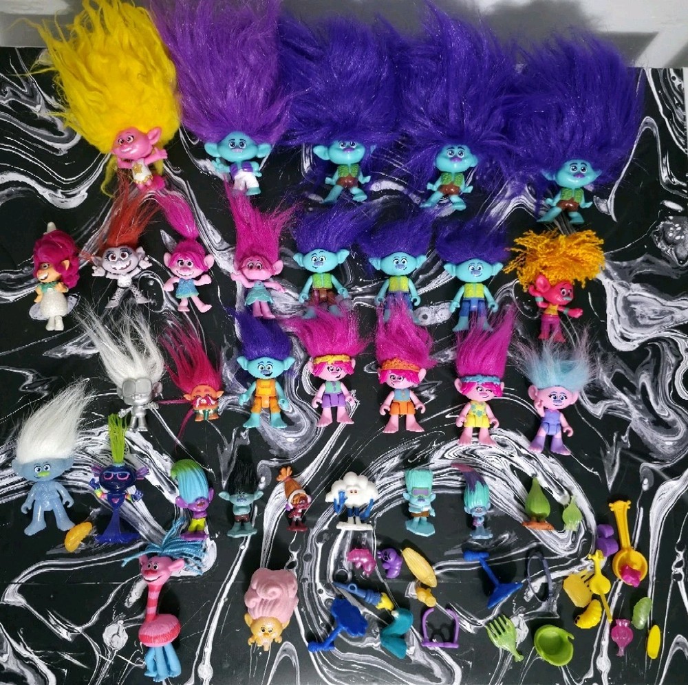 DreamWorks Trolls Figures BIG LOT! 60+ Figures And Accessories