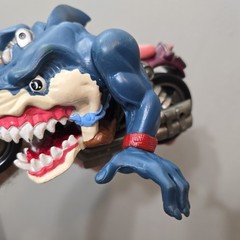 1995 Mattel Street Sharks Ripster Rip Rider Motorcycle Figure Loose Arm