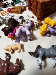 Vintage Lot of Animal Figures Random Mixed Hard Plastic & Rubber Toys