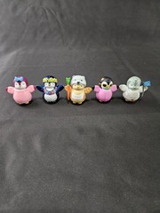 Lot of 5 Ultra Rare Pudgy Penguins Gray, Pink Hawaiian Blue, Pengu Loose 2″ Figs