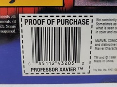 Toy Biz Marvel X-Men HOLO Card Mutant Armor PROFESSOR XAVIER Action Figure 1996