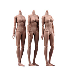 USA 1/6 Female Pale Suntan Large Chest Flexible Body 12inch Action Figure Model