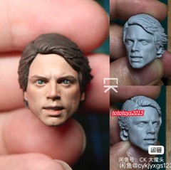 1:6 1:12 1:18 Luke Mark Hamill Head Sculpt Model For Male Action Figure Body Toy