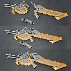 Chain Saw Knife Axe Weapon Upgrade Kit For AOTP Megatronus The Fallen