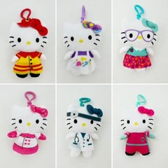 Hello Kitty Plush Dangler Clips : Grown-Up Series NEW : YOU CHOOSE!