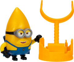 Launch and Crash Action Figure Toy with Launcher, Collectible Character