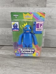 Rainbow Friends Happy Blue Posable Action Figure 5″ Series 1 PhatMojo