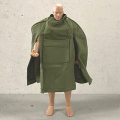 SP-TCC-GN: 1/12 Oliver Green Military Tactical Wired Poncho for 6″ ~ 7″ Figures