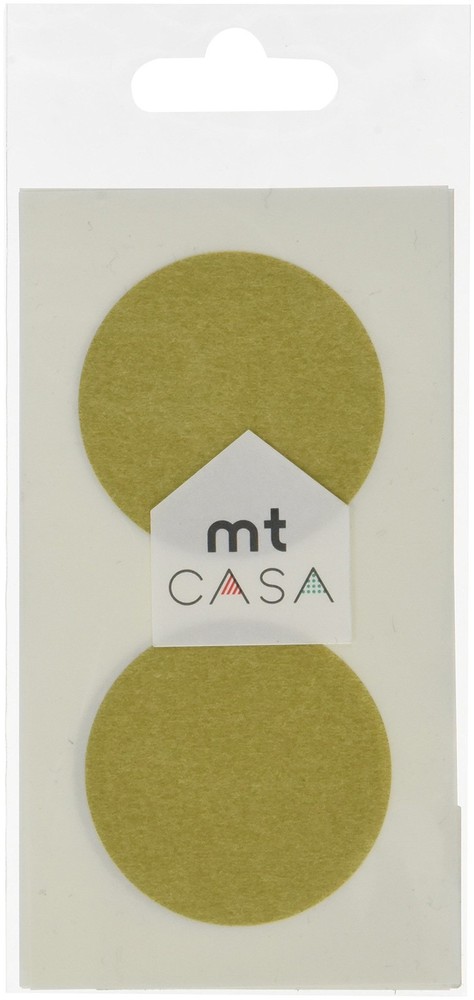 MT CASA 50 mm Seal Circle Sticker – Gold (Pack of 10)