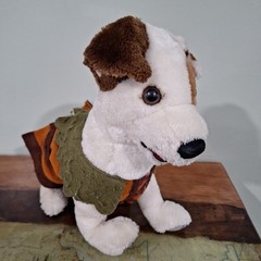 VTG Wishbone Robin Hood Plush Dog 1996 Big Feasts! Jack Russell Terrier PBS