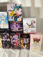 Popular Japanese beautiful girl figure set 10 pieces New Bunny girl JAPAN