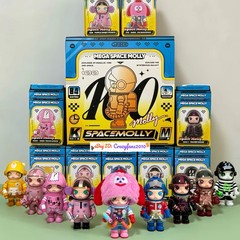 POP MART MEGA Space Molly 100% Orange Juice Series Confirmed Blind Box Figure