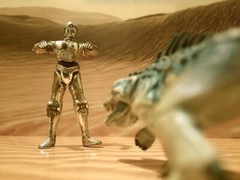 Oversize Dune Sea Backdrop Star Wars TVC Black Series Hasbro Kenner