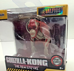 NEW! SET OF 2: KONG & SKAR KING KEYCHAIN Godzilla x Kong Metal 2.5” DIE CAST