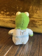 1984 Muppet Babies Baby Kermit Frog Plush Hasbro Softies Jim Henson Pampers VTG