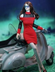 1/6 Red BODYCON Dress tight for 12″ female figure Hot toys Phicen kumik ❶USA❶