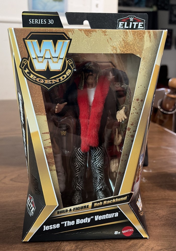 WWE Elite Legends Jesse The Body Ventura Figure Series 30 2026 Mattel w/BAF Bob