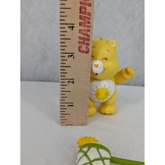 Vintage Care Bears Funshine Bear 80s Poseable Figure Kenner W/ Catcher Net