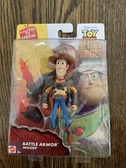 New Battle Armor WOODY Disney Pixar TOY STORY That Time Forgot Retired Rare MOC