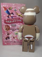 Be@rbrick Giant bearbrick 400% SOCK MONKEY medicom VINYL figure Designer Art toy