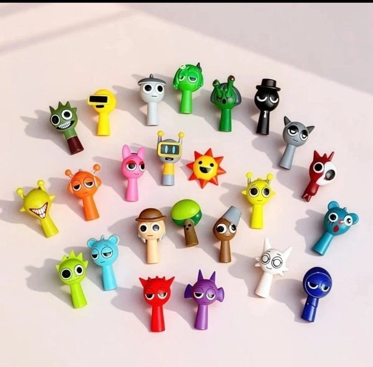 24pc Sprunki Anime Action Figures – Collectible Mini Figure Set