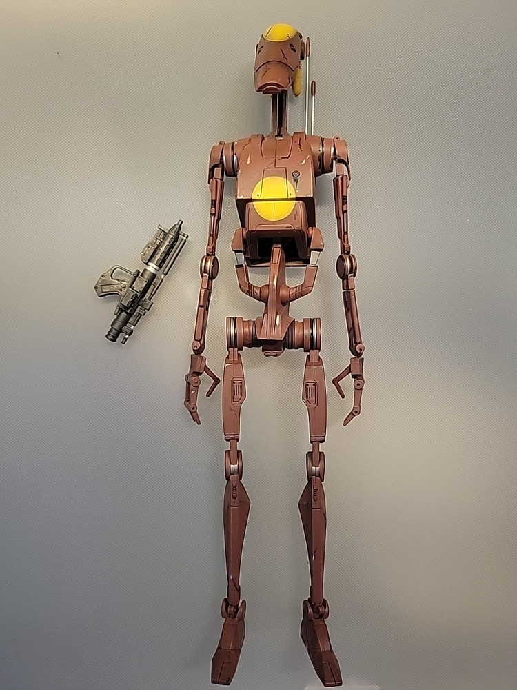 1/6 Sideshow Star WarsGeonosis Battle Droid Commander And Count Dooku Hologram