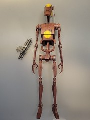 1/6 Sideshow Star WarsGeonosis Battle Droid Commander And Count Dooku Hologram