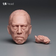 Unpainted 1:6 Danny Trejo Head Sculpt For 12″ Male Soldier Action Figure Body
