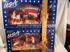 Starting Lineup 1996 Edition Dream Team USA Basketball COMPLETE #1 + #2 SETS