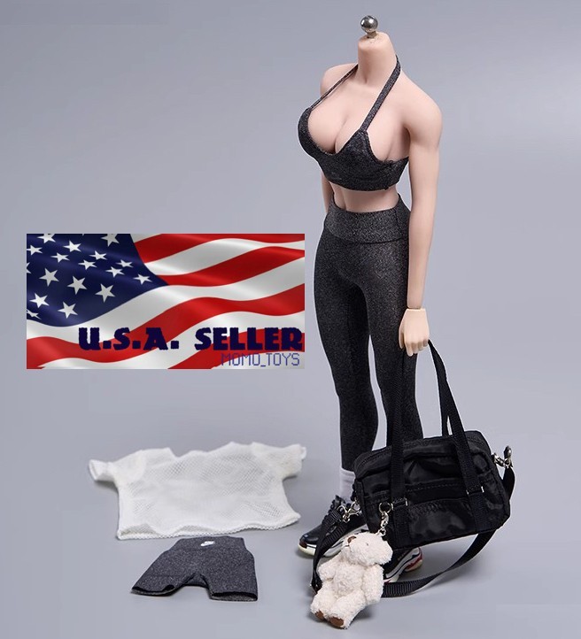 1/6 Yoga Top Leggings Bag Shoes Set For 12″ PHICEN Hot Toys Female Figure ❶USA❶