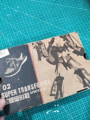 Bootleg Megatron Optimus Prime Transforming Black Basketball Sneaker Shoes Box