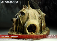 STAR WARS~YODA’S~DAGOBAH HUT~SIXTH SCALE ENVIRONMENT~LE 1500~SIDESHOW~MIBS