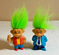 Soma 2″ PVC Troll Figures – Lot of 2 – Green Hair