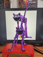 Large Cat Nap Toy – Poppy Play time Inspired 3D Printed Fidget Toy Eyes glow