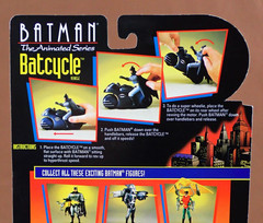 BATMAN THE ANIMATED SERIES BATCYCLE VEHICLE TURBO SOUND WHEELIE ACTION