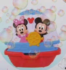 Disney Baby Mickey Mouse Clubhouse Bath Toy Bubble Maker Bubble Up Machine NEW