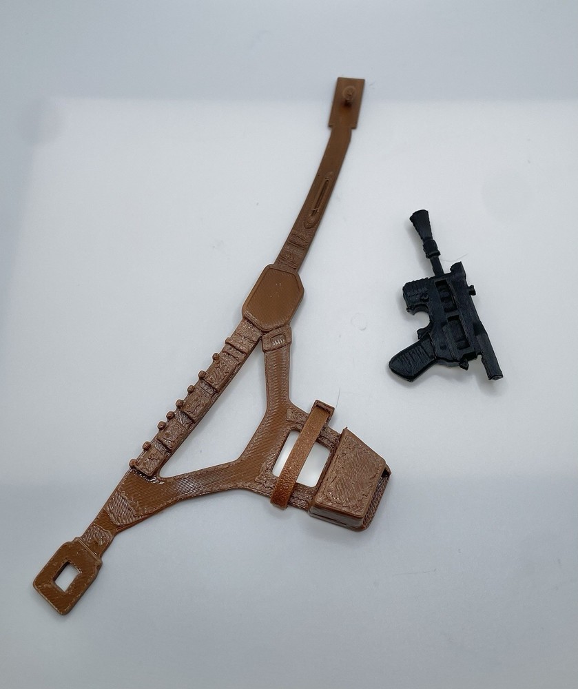 Vintage Han Solo Replacement Part REPRO Belt Holster & Blaster Gun 1978 12”