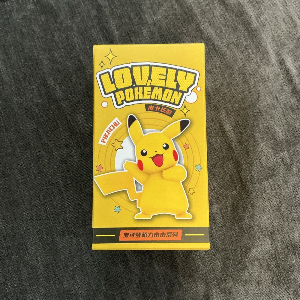 ⚠️ Lovely Pokemon PIKACHU Figure Official Pokemon Langbowang New In Box!