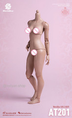 US Worldbox 1/6 AT201/AT202 Pale Suntan Flexible 12”Female Figure Body doll toy