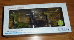 Game of Thrones 3″ Exclusive 3-pack Young Dragons Vinyl Figures Titan 2019