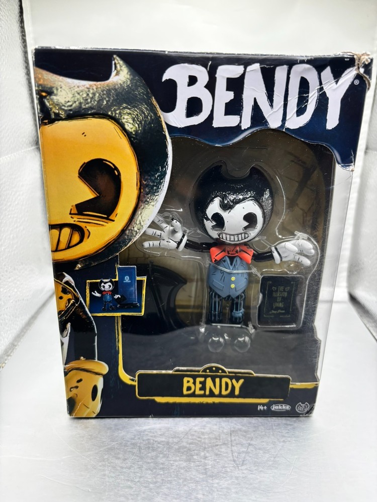 Bendy and the Ink Machine Bendy Action Figure w/ Book – 5” JAKKS Pacific, NEW.