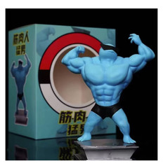 Cartoon Gym Fitness Action Figure Muscle Style Collectible Toy Set